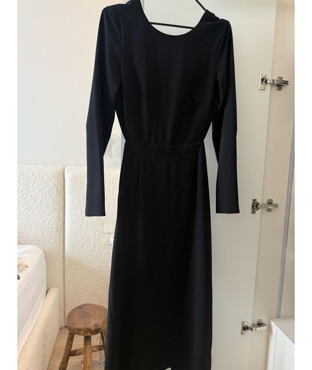 12 STOREEZ Черное полиэстеровое коктейльное платье, фото 4