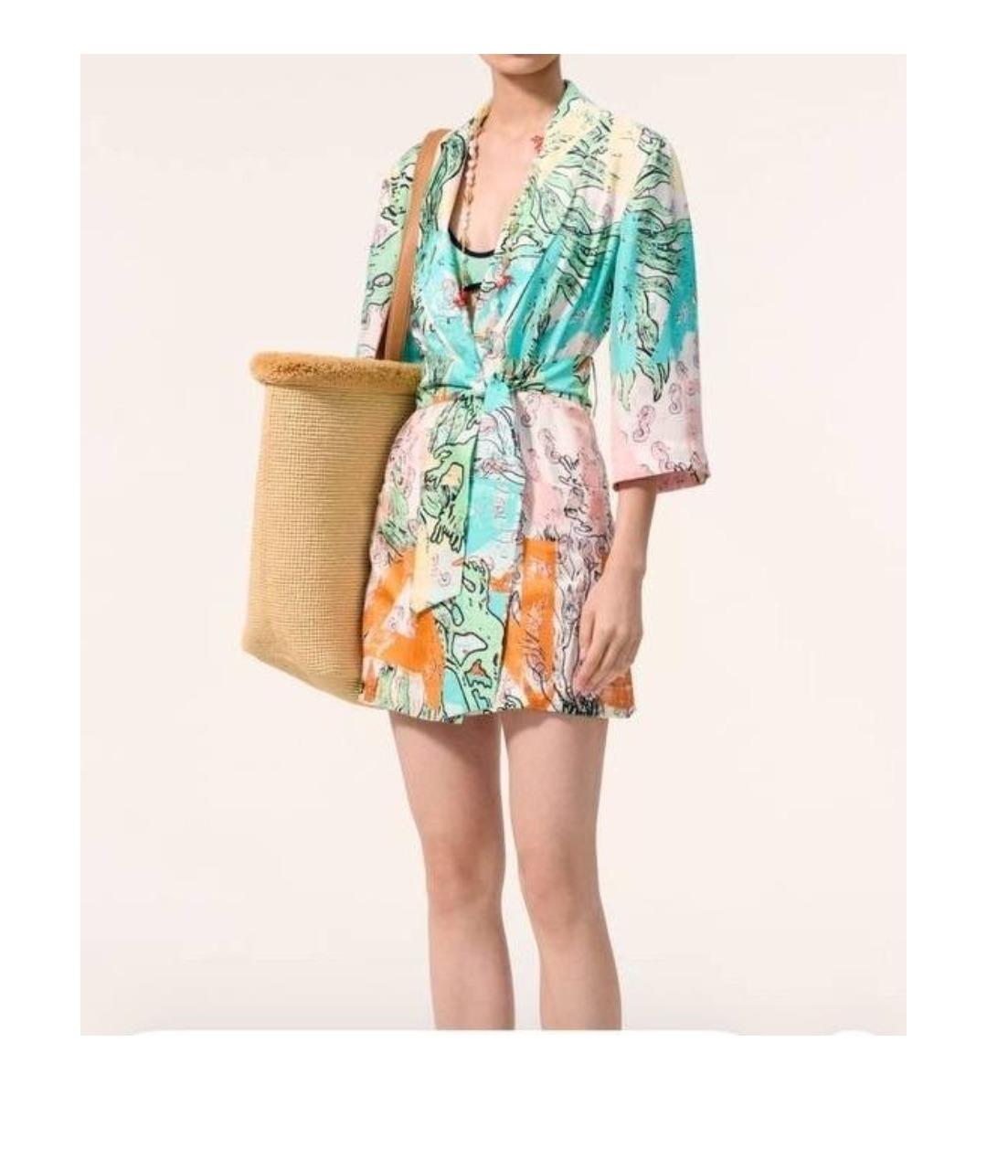 CHANEL Мульти шелковая туника, фото 3