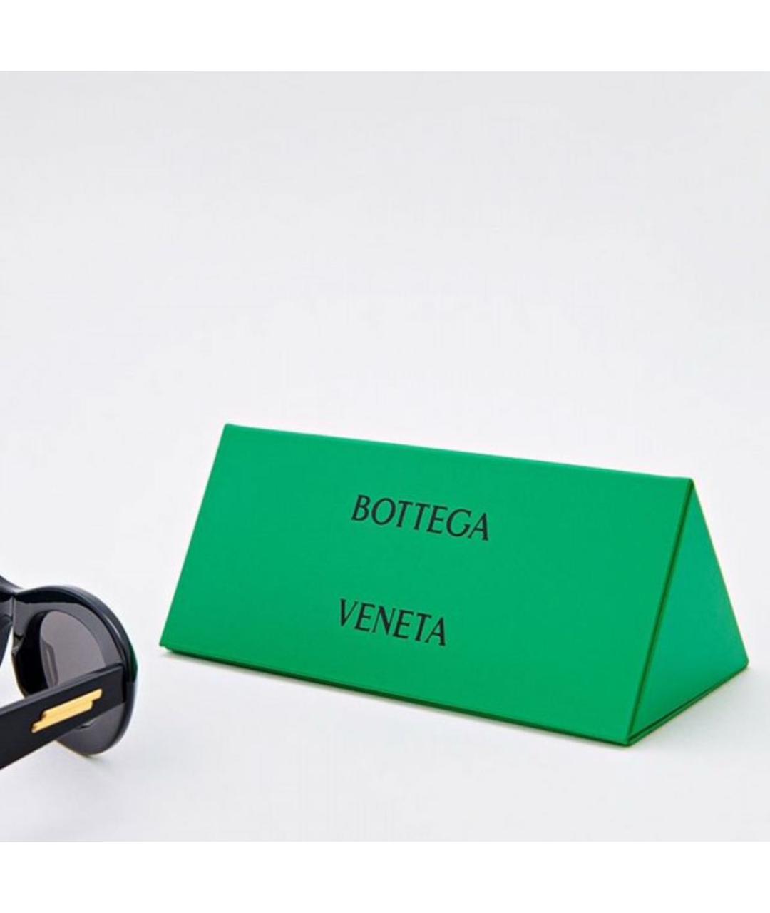 BOTTEGA VENETA Черные пластиковые солнцезащитные очки, фото 4