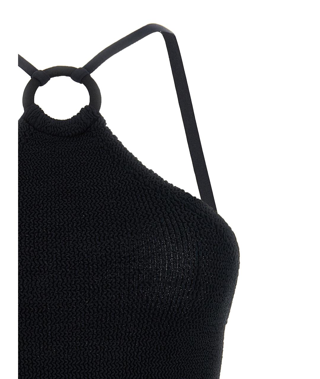 HUNZA G Черный полиамидовый купальник, фото 3