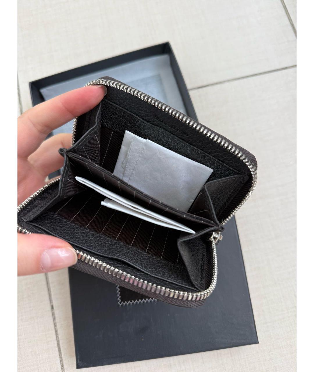 ZEGNA Коричневый кожаный кошелек, фото 2