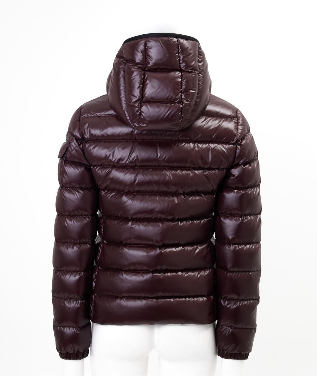 MONCLER Коричневый полиамидовый пуховик, фото 2