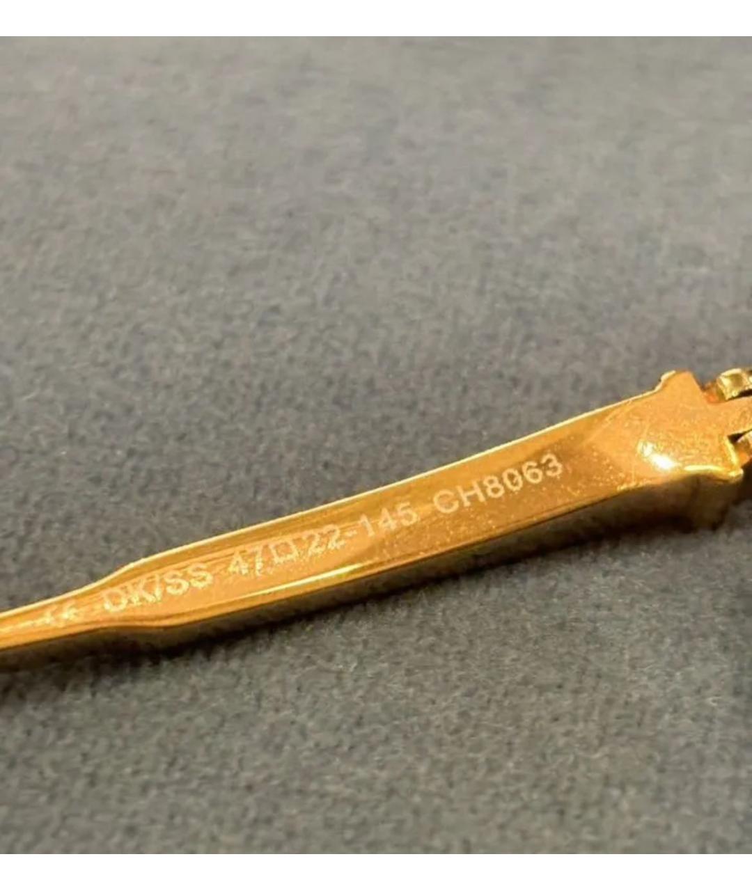 CHROME HEARTS Золотые металлические солнцезащитные очки, фото 5