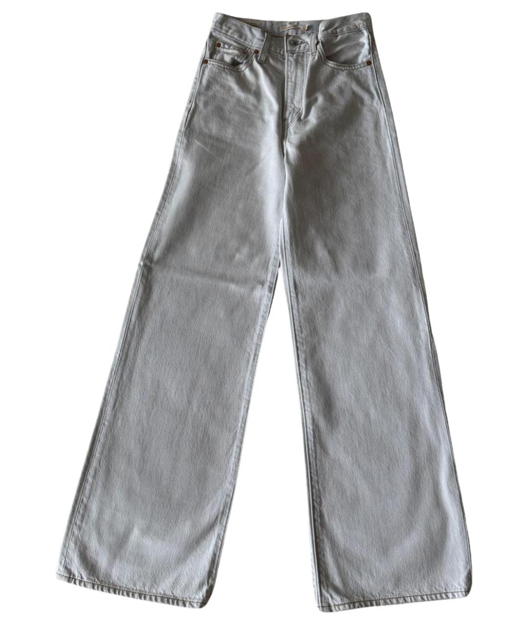 LEVI'S Голубые хлопковые прямые джинсы, фото 1