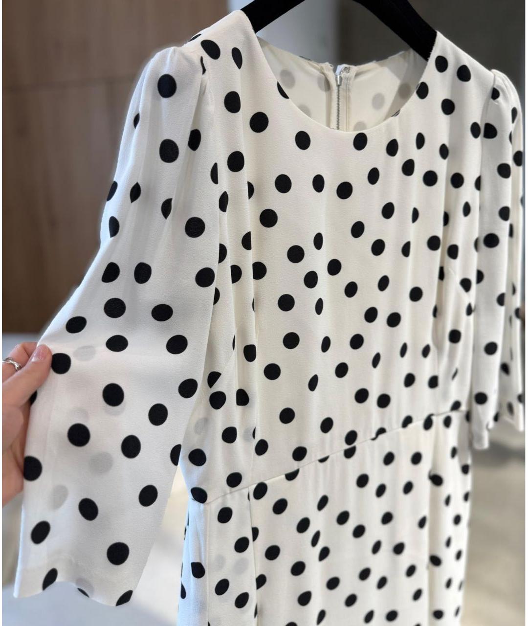 DOLCE&GABBANA Белое коктейльное платье, фото 2