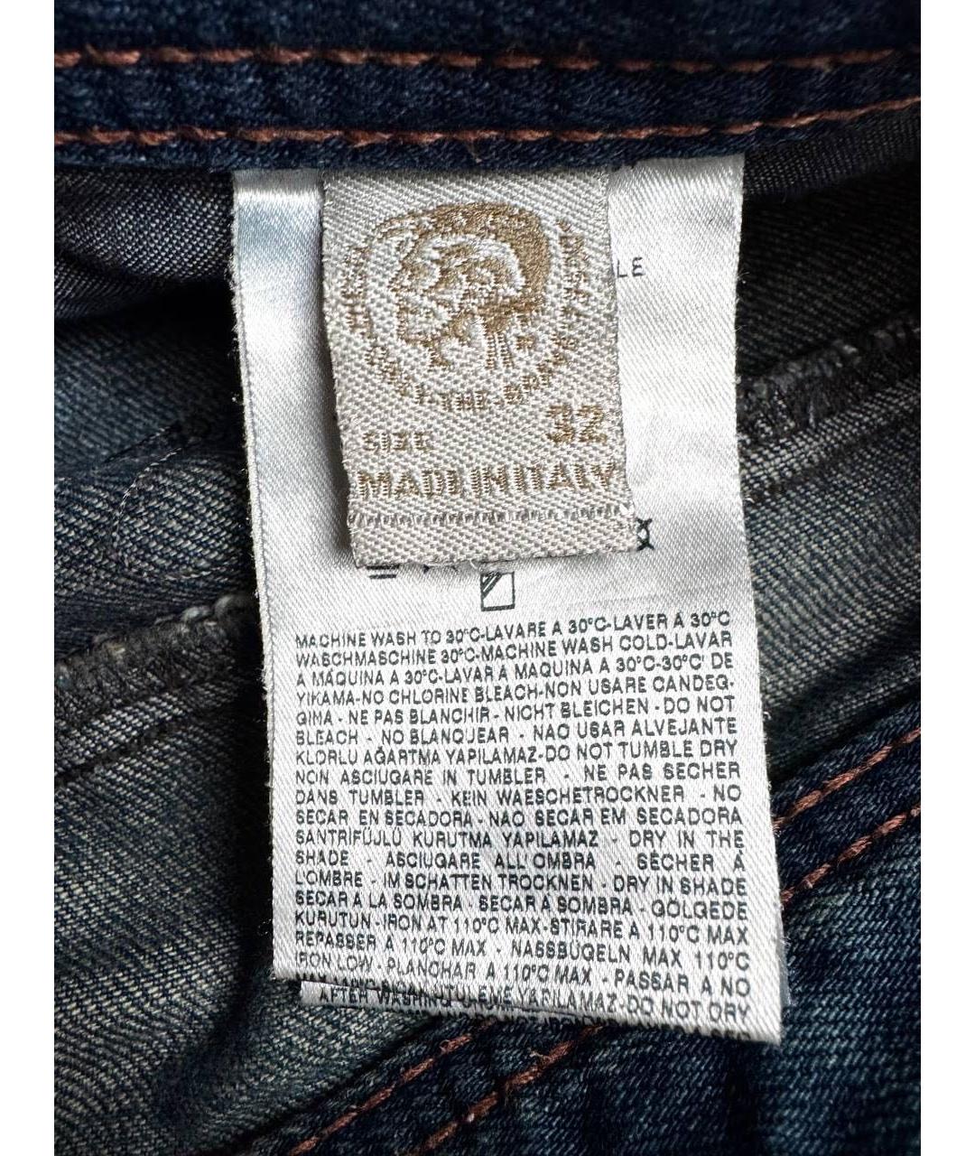 DIESEL Голубые хлопковые джинсы, фото 7