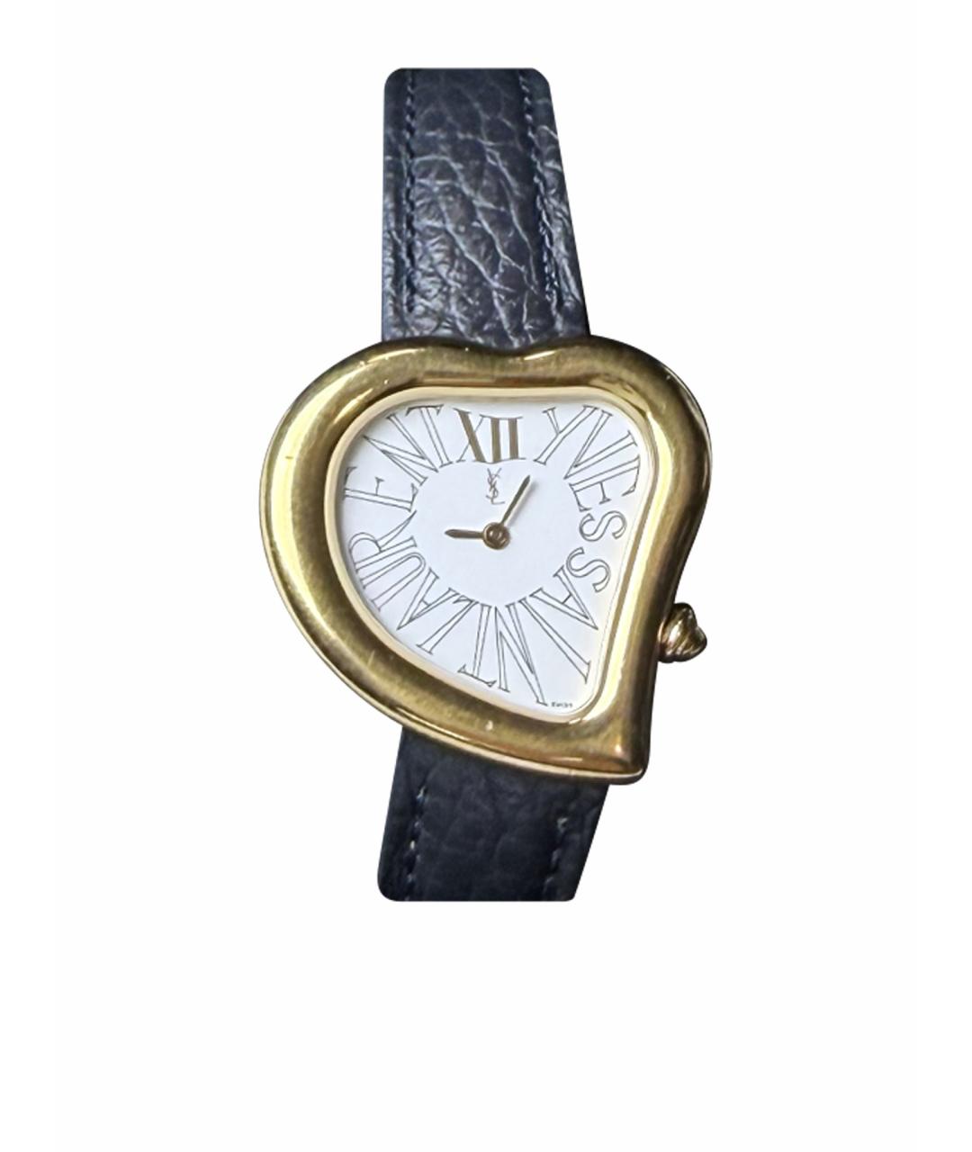 SAINT LAURENT Золотые металлические часы, фото 1