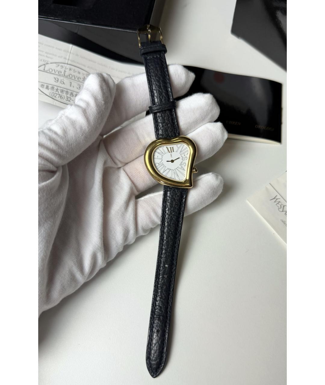 SAINT LAURENT Золотые металлические часы, фото 5