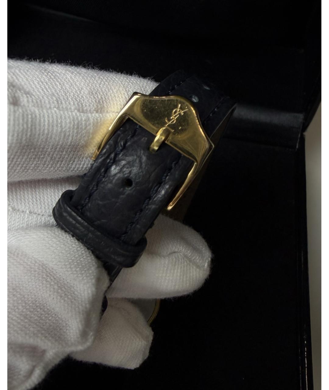 SAINT LAURENT Золотые металлические часы, фото 9