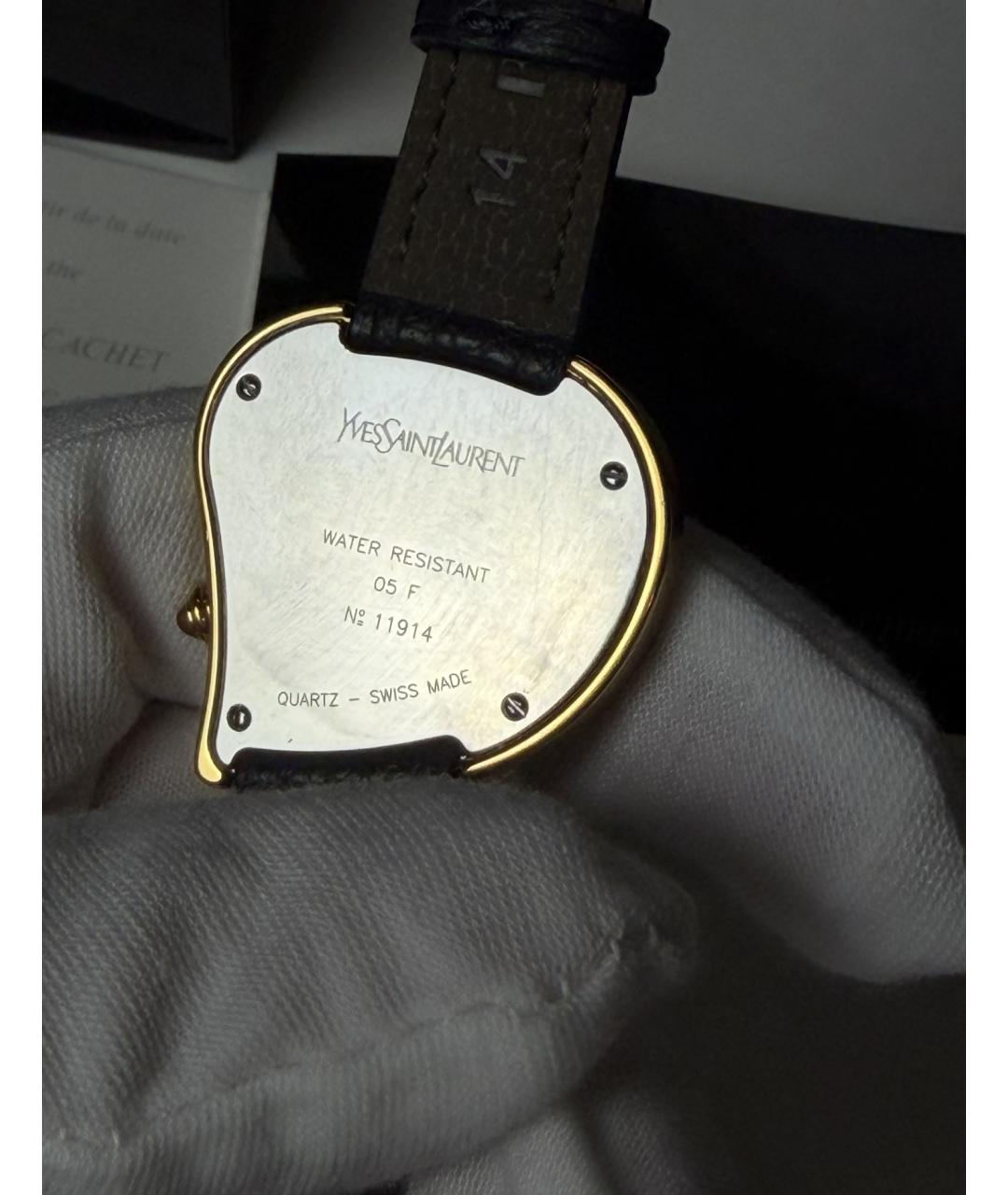 SAINT LAURENT Золотые металлические часы, фото 2