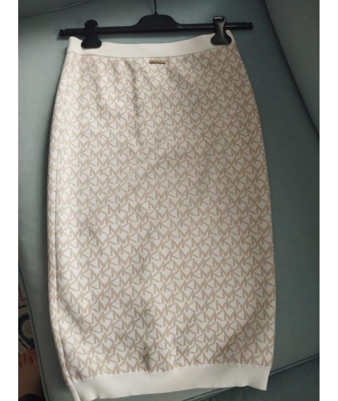 MICHAEL KORS Бежевый вискозный костюм с юбками, фото 4