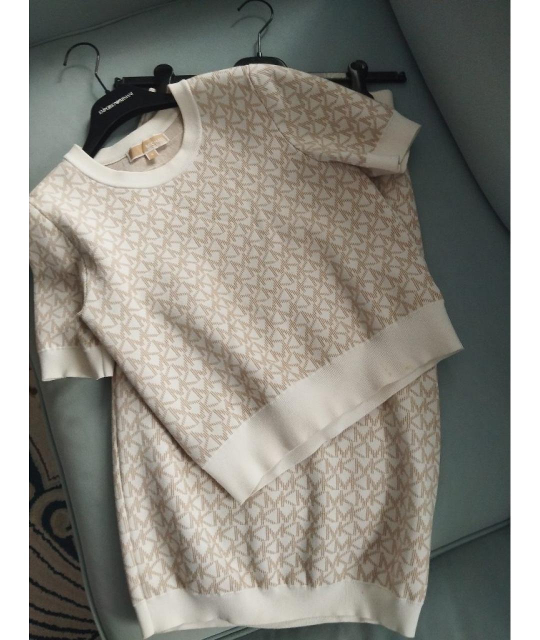 MICHAEL KORS Бежевый вискозный костюм с юбками, фото 5