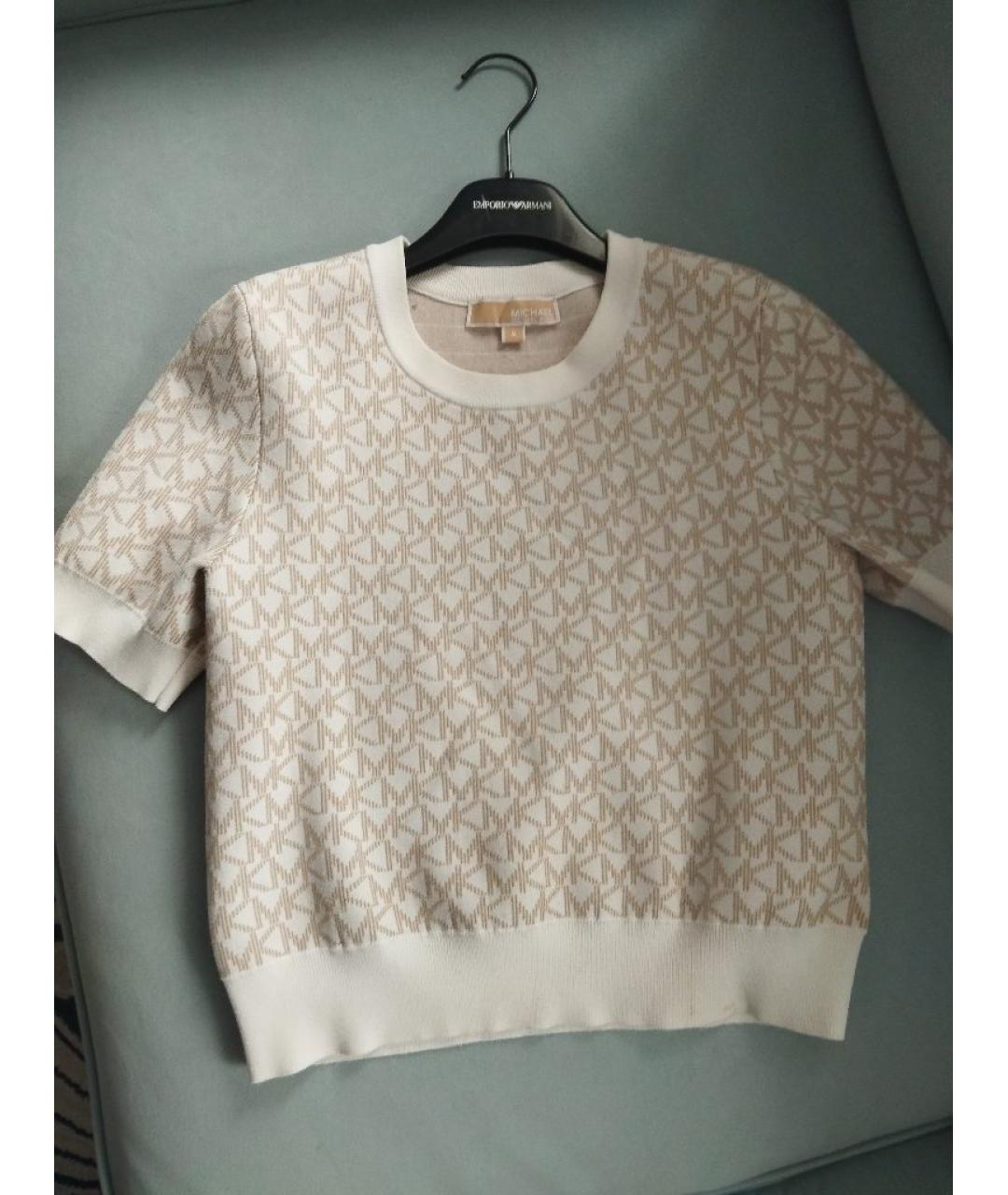 MICHAEL KORS Бежевый вискозный костюм с юбками, фото 6