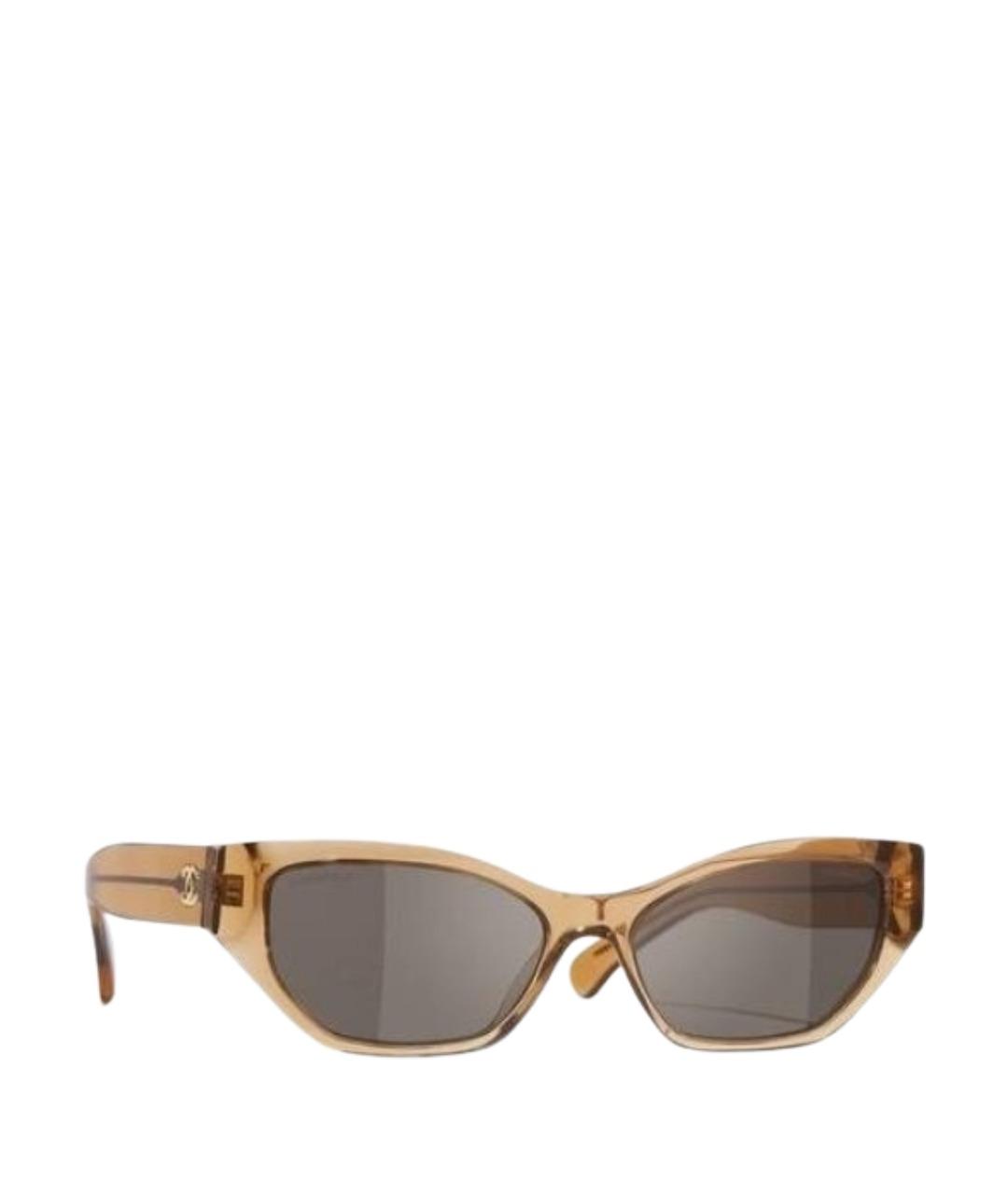 CHANEL Коричневые солнцезащитные очки, фото 3