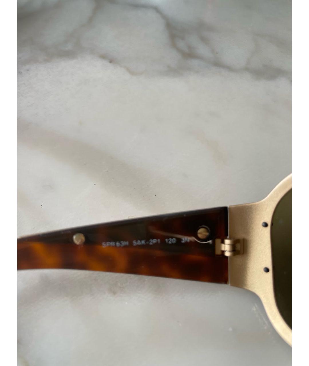 PRADA Коричневые пластиковые солнцезащитные очки, фото 6