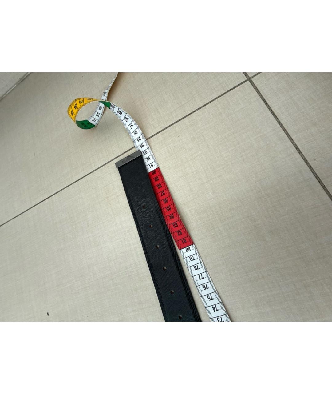 MAX MARA Черный кожаный ремень, фото 5