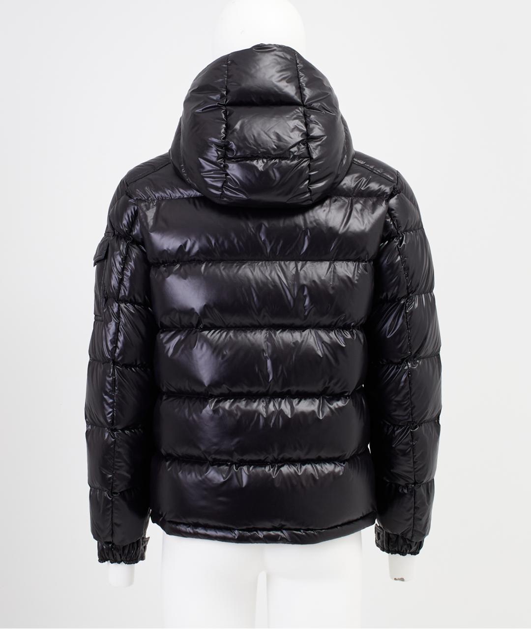 MONCLER Черный полиамидовый пуховик, фото 2