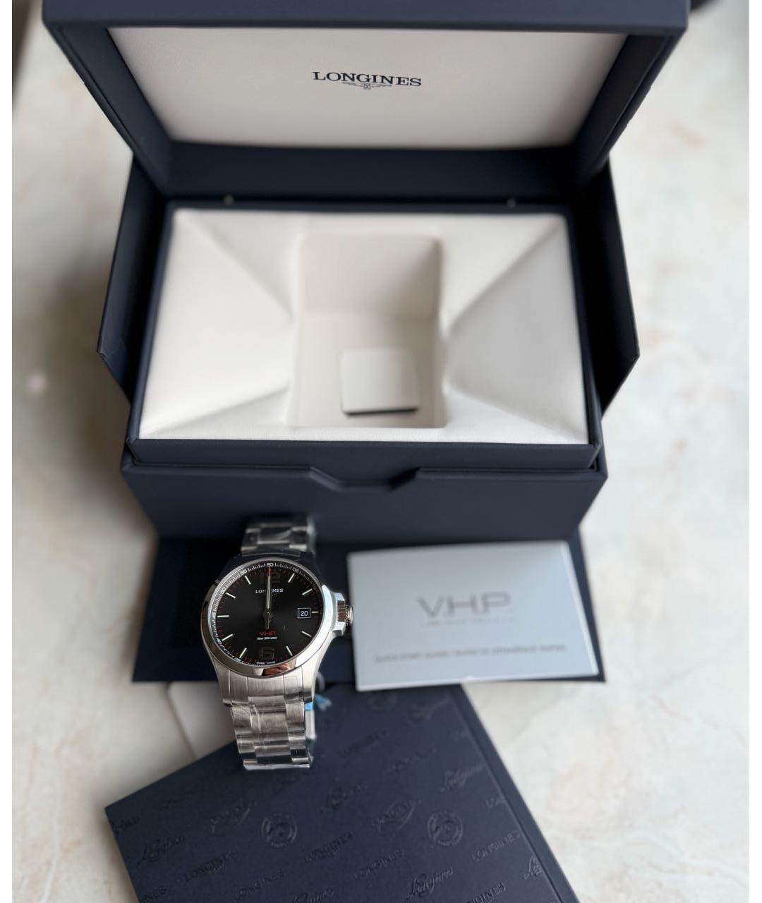 LONGINES Серебряные стальные часы, фото 5