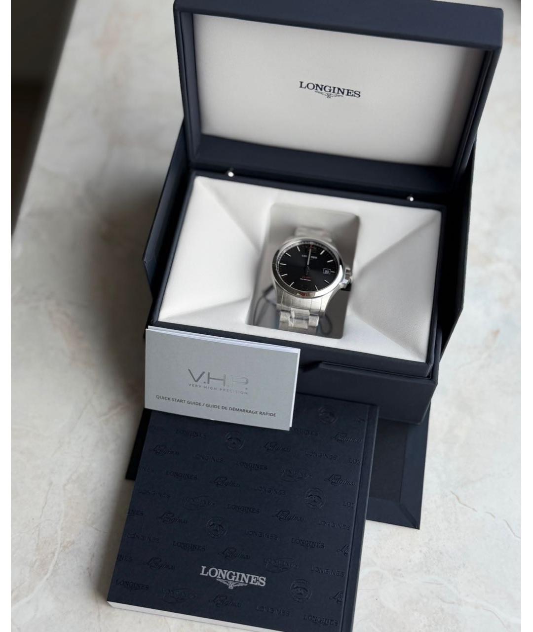 LONGINES Серебряные стальные часы, фото 2