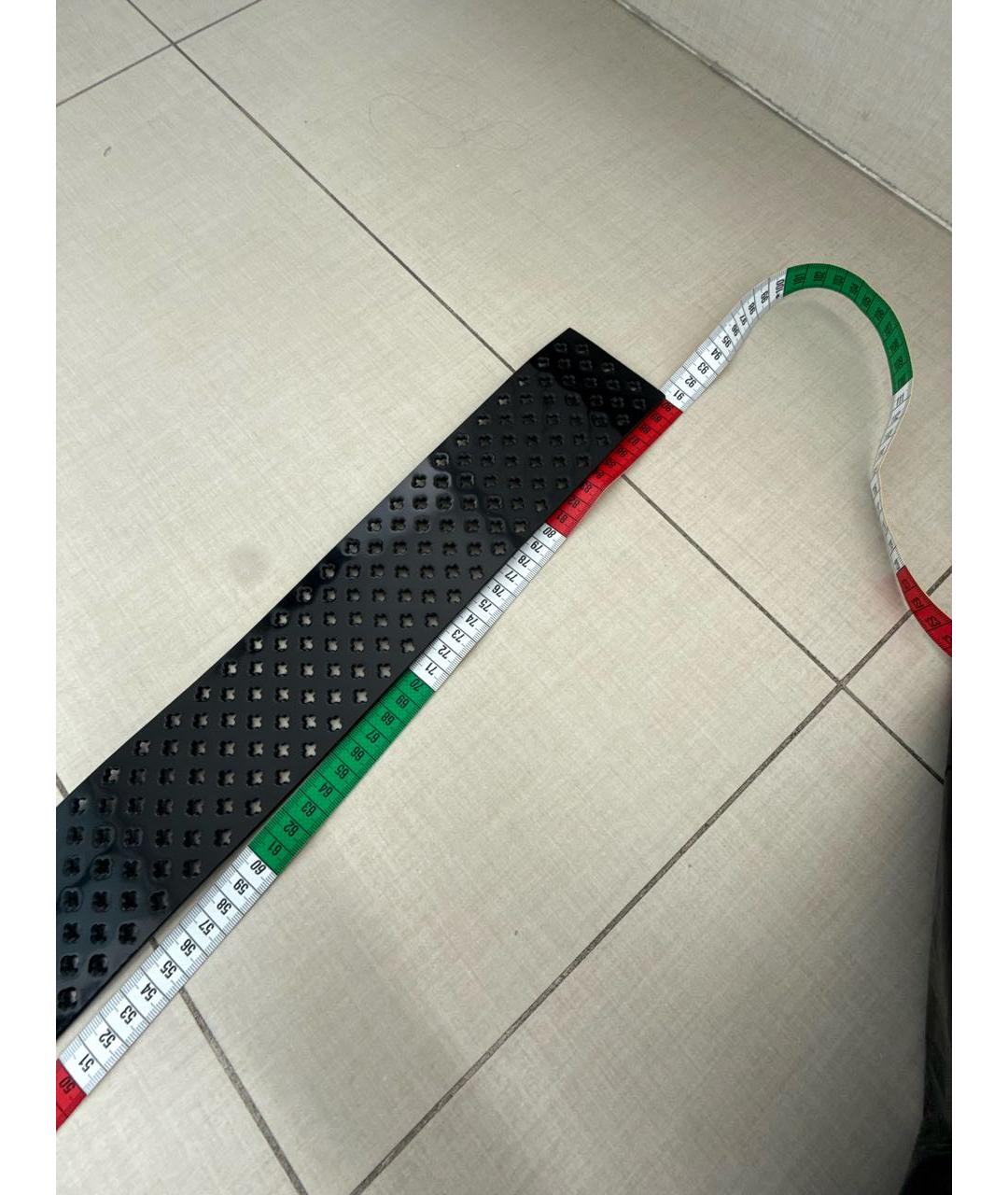 SAINT LAURENT Черный ремень из лакированной кожи, фото 4