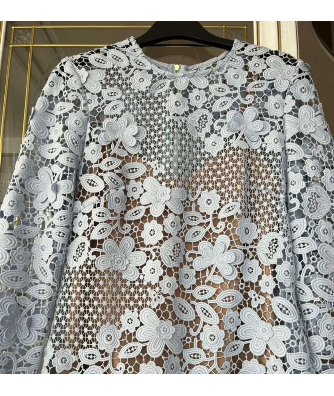 SELF-PORTRAIT Голубое полиэстеровое вечернее платье, фото 5