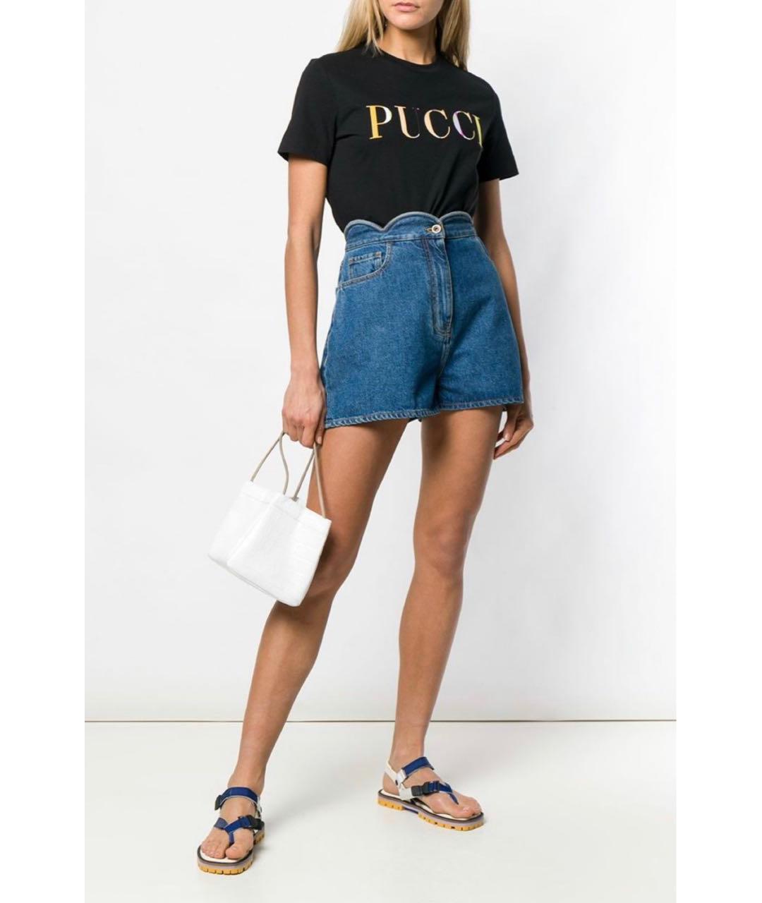 VALENTINO Голубые деним шорты, фото 2