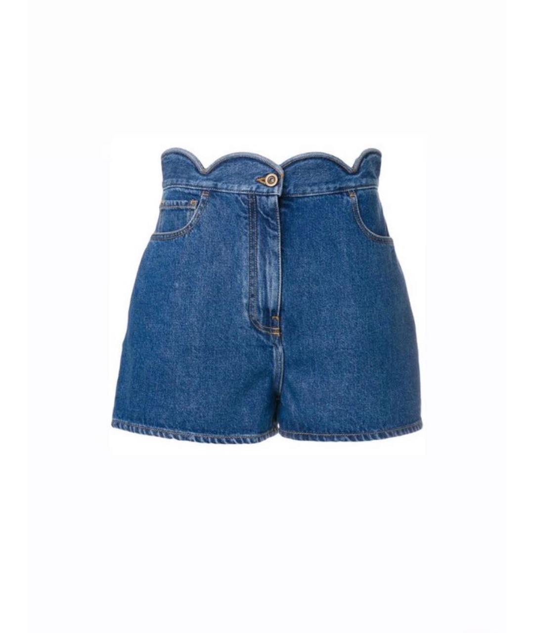 VALENTINO Голубые деним шорты, фото 9