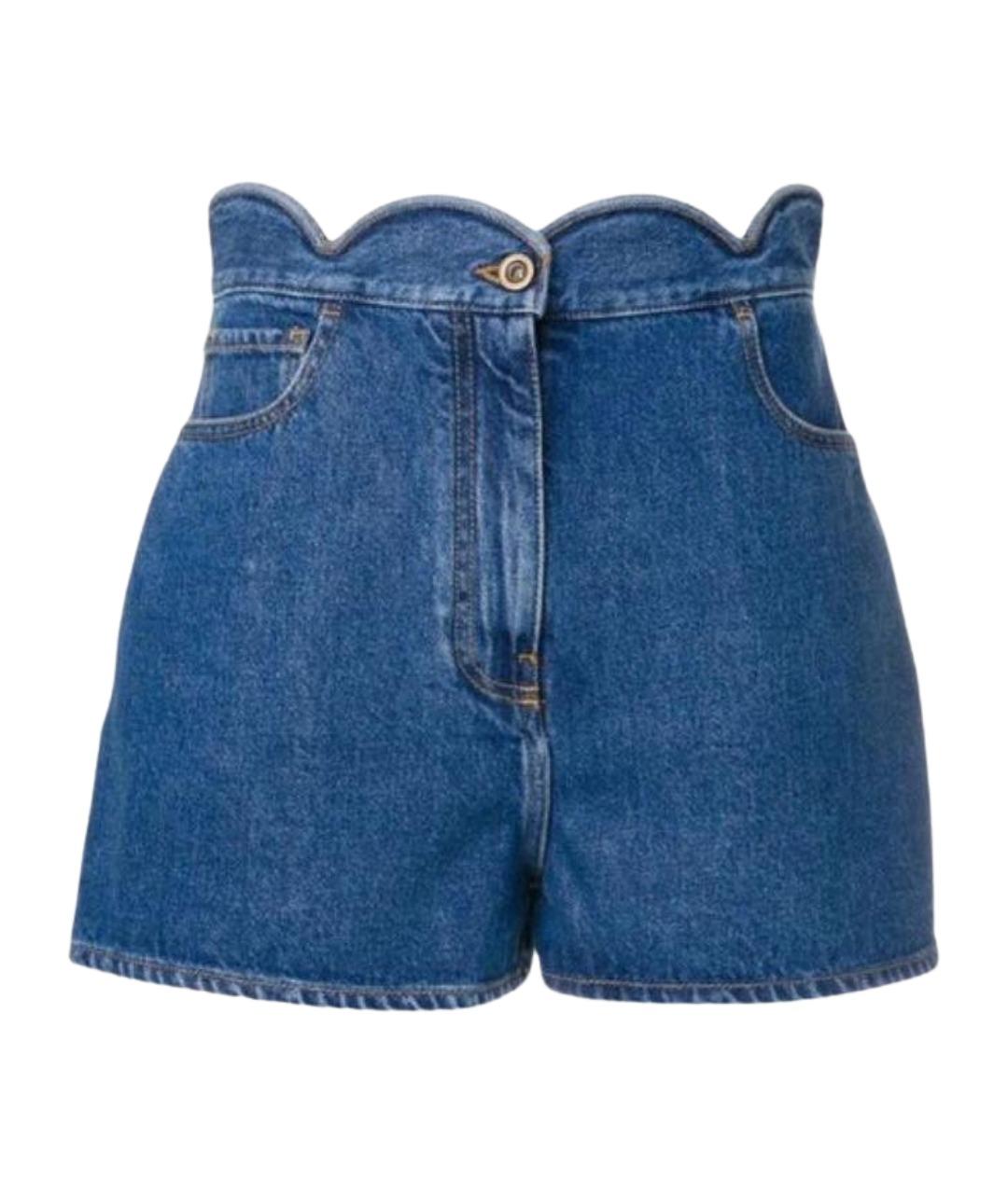 VALENTINO Голубые деним шорты, фото 1