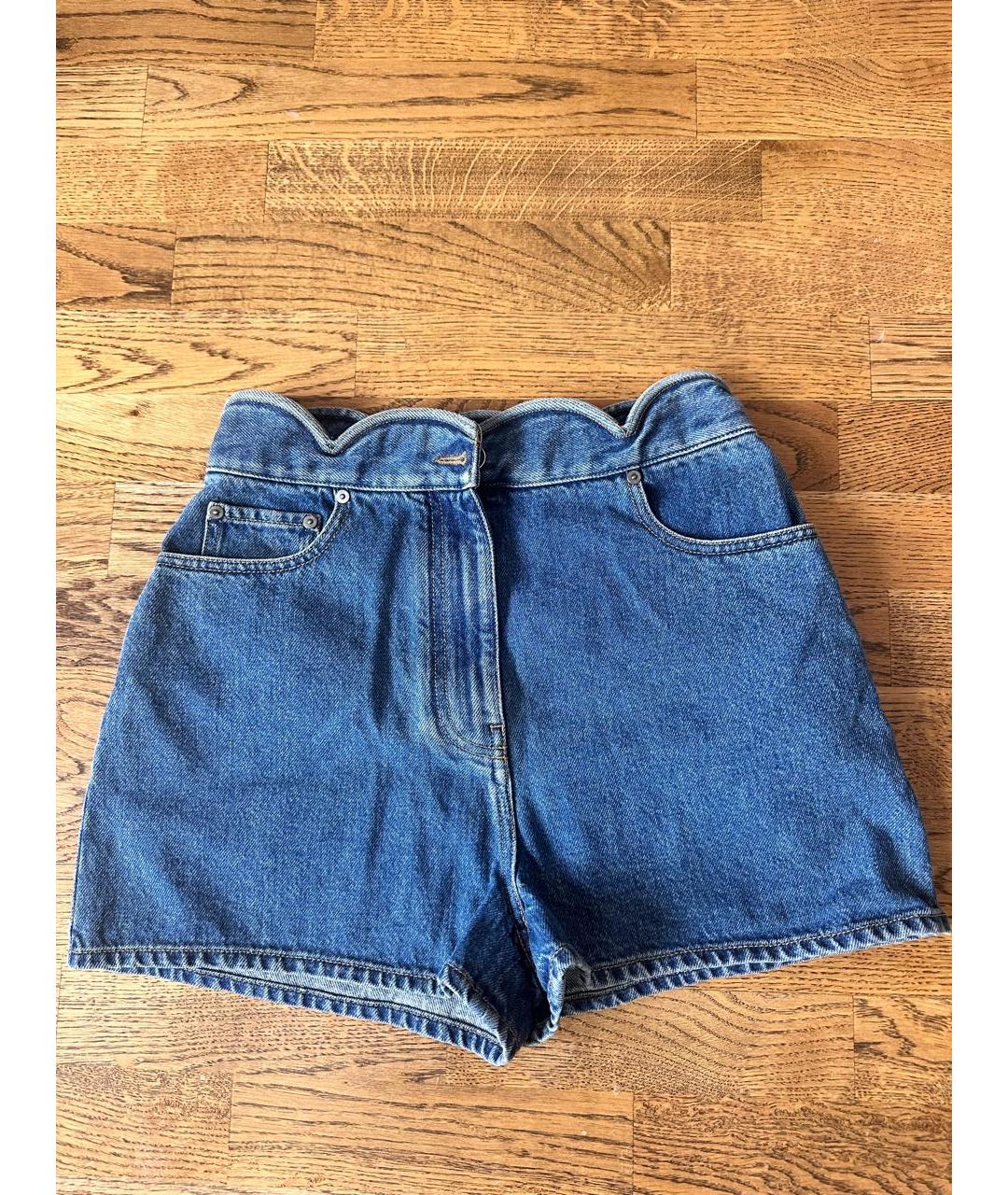 VALENTINO Голубые деним шорты, фото 4