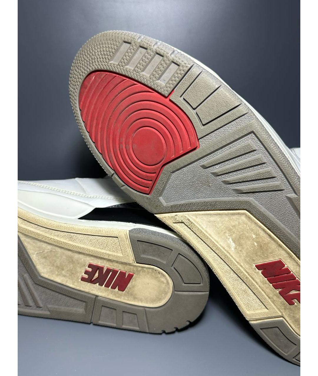 JORDAN Белые кожаные высокие кроссовки / кеды, фото 7