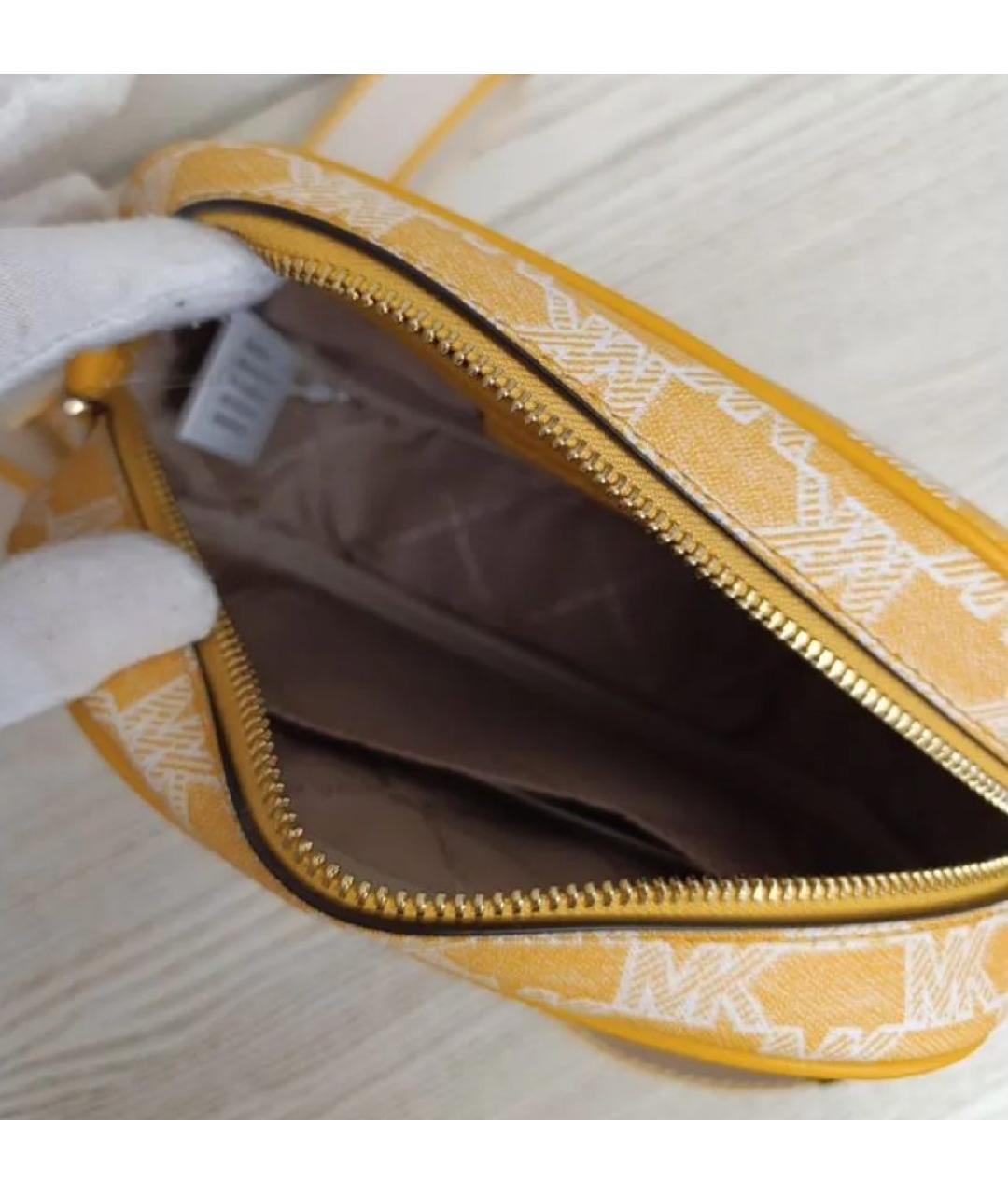 MICHAEL KORS Желтая сумка через плечо, фото 4