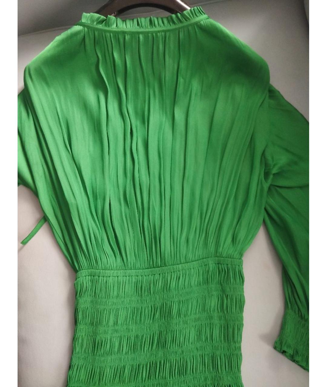 MAJE Зеленые полиэстеровое повседневное платье, фото 3