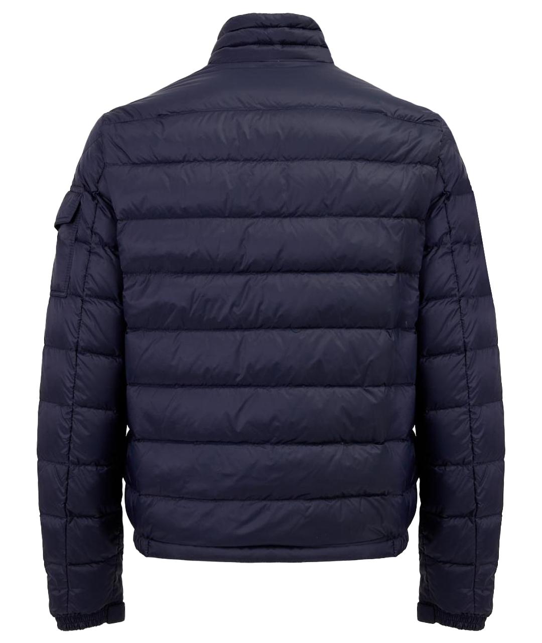 MONCLER Темно-синяя полиамидовая куртка, фото 8