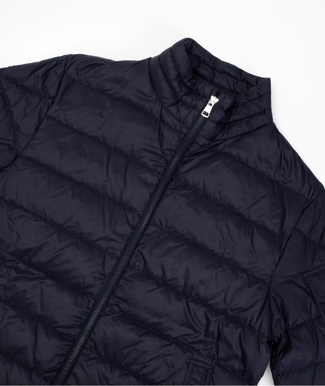 MONCLER Темно-синяя полиамидовая куртка, фото 3