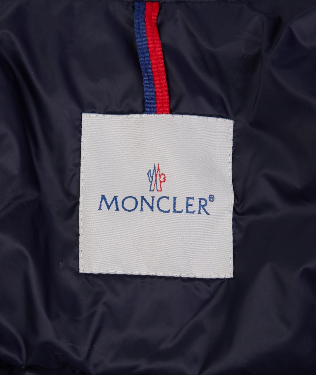 MONCLER Темно-синяя полиамидовая куртка, фото 2