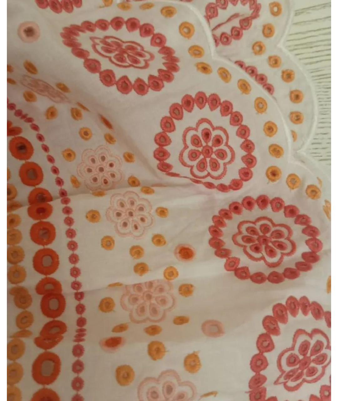 MICHAEL KORS Белое хлопковое повседневное платье, фото 3