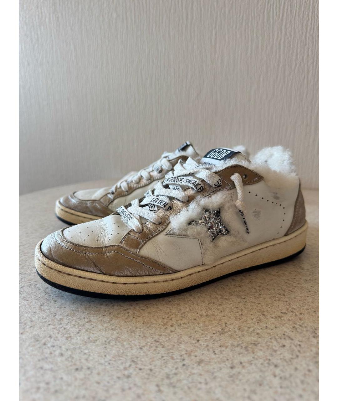 GOLDEN GOOSE DELUXE BRAND Белые кожаные кеды, фото 9