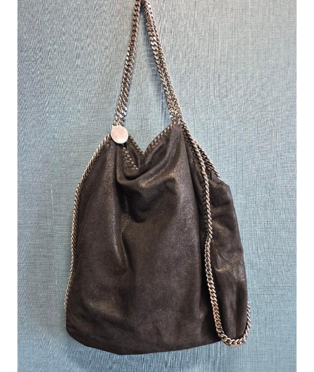 STELLA MCCARTNEY Черная сумка тоут из искусственной кожи, фото 9