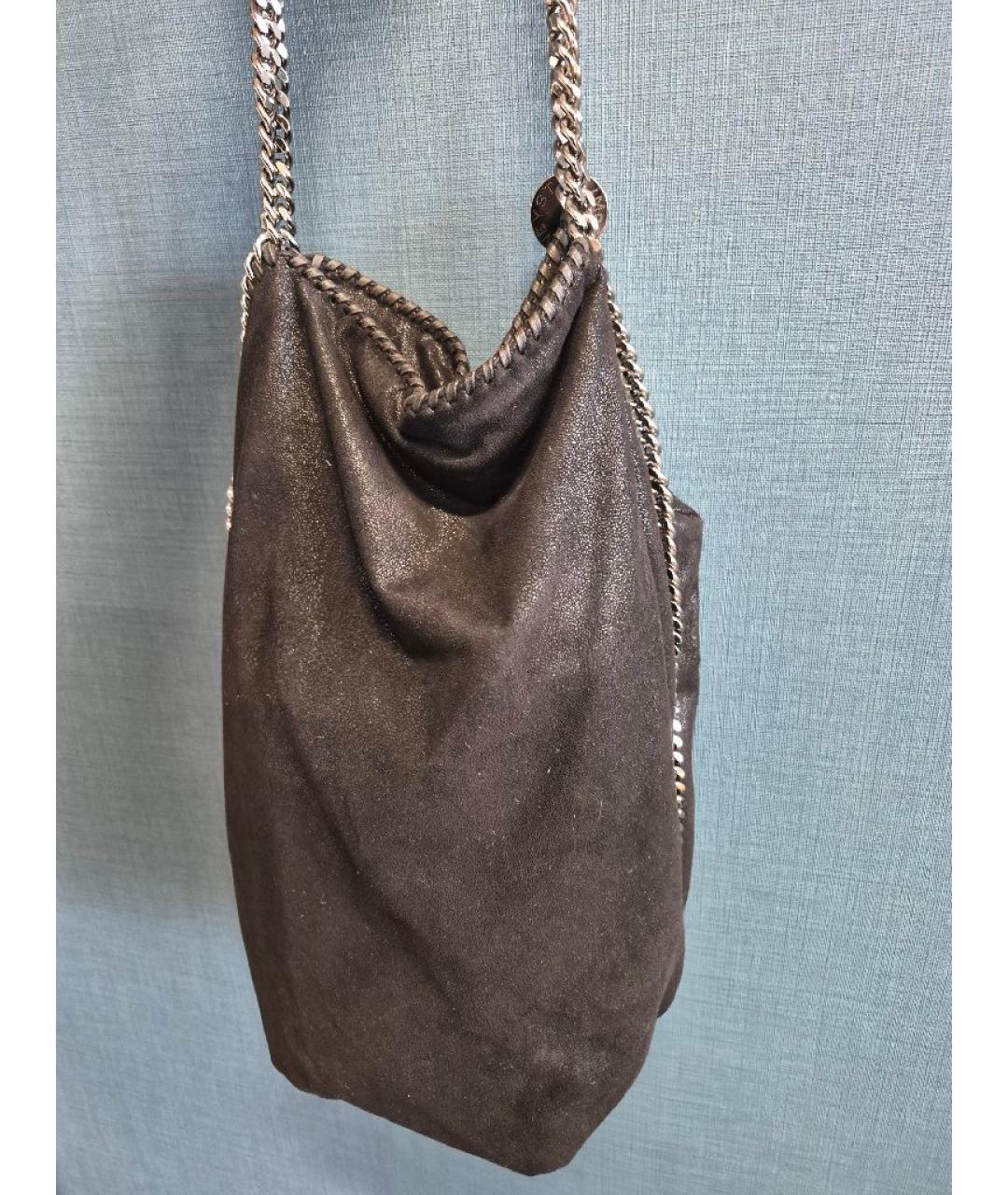 STELLA MCCARTNEY Черная сумка тоут из искусственной кожи, фото 2