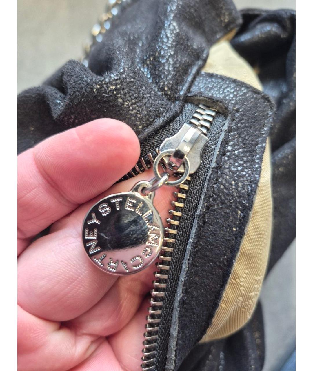 STELLA MCCARTNEY Черная сумка тоут из искусственной кожи, фото 7