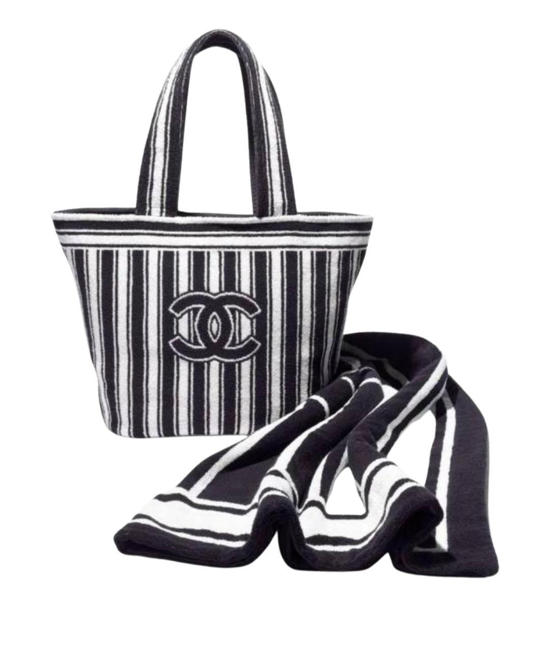 CHANEL Синяя тканевая пляжная сумка, фото 3