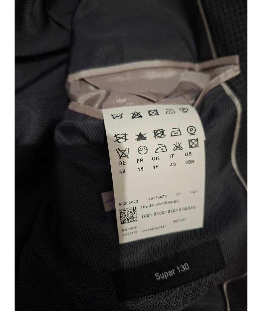 HUGO BOSS Антрацитовый пиджак, фото 6
