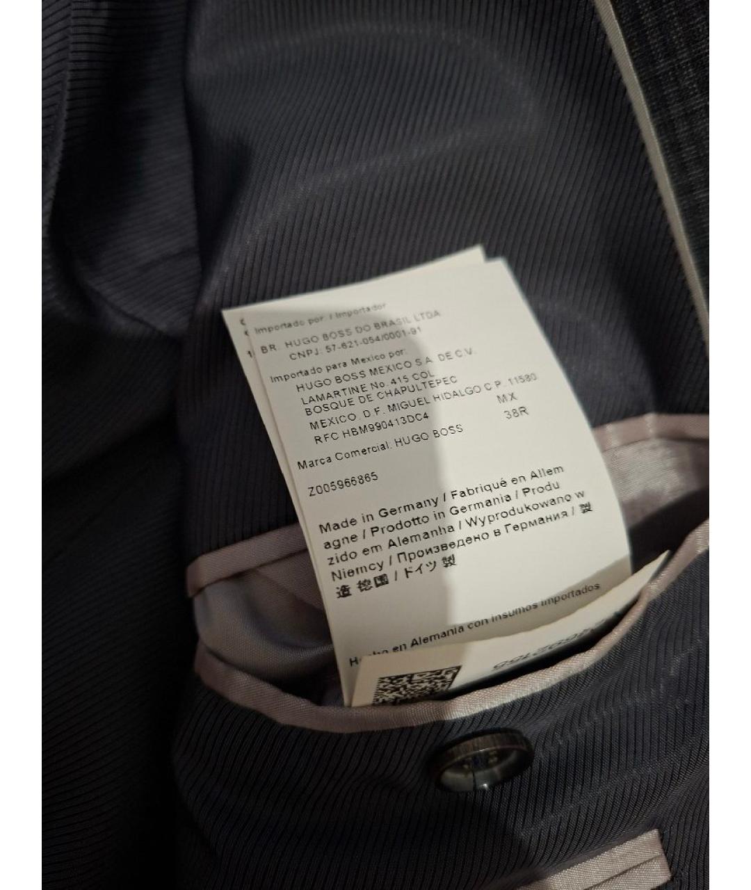 HUGO BOSS Антрацитовый пиджак, фото 7