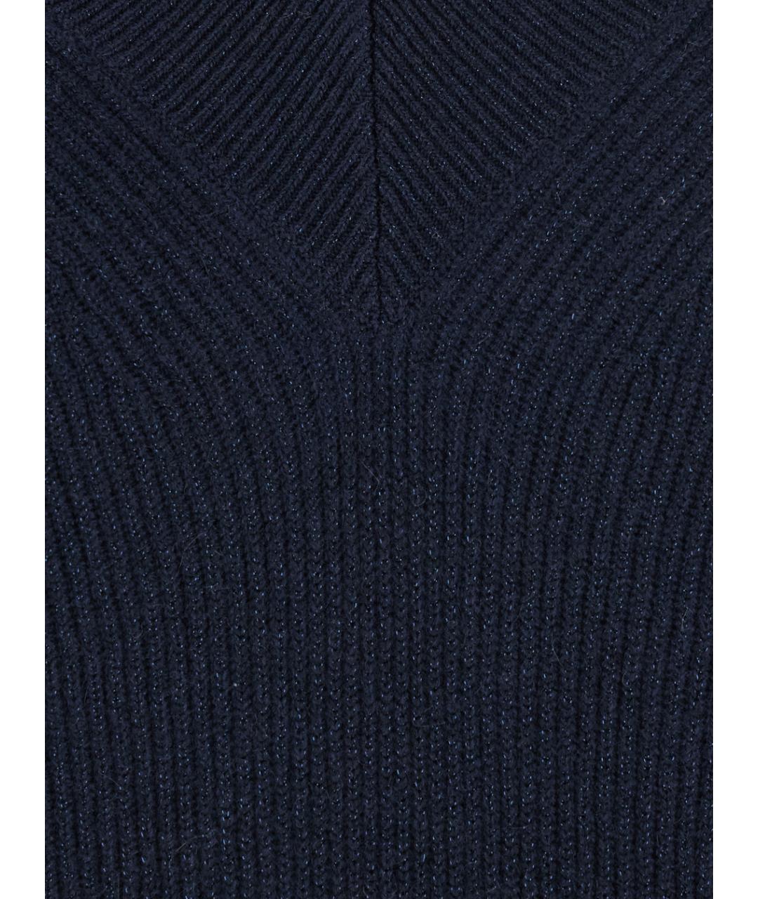 BRUNELLO CUCINELLI Синий кашемировый джемпер / свитер, фото 3