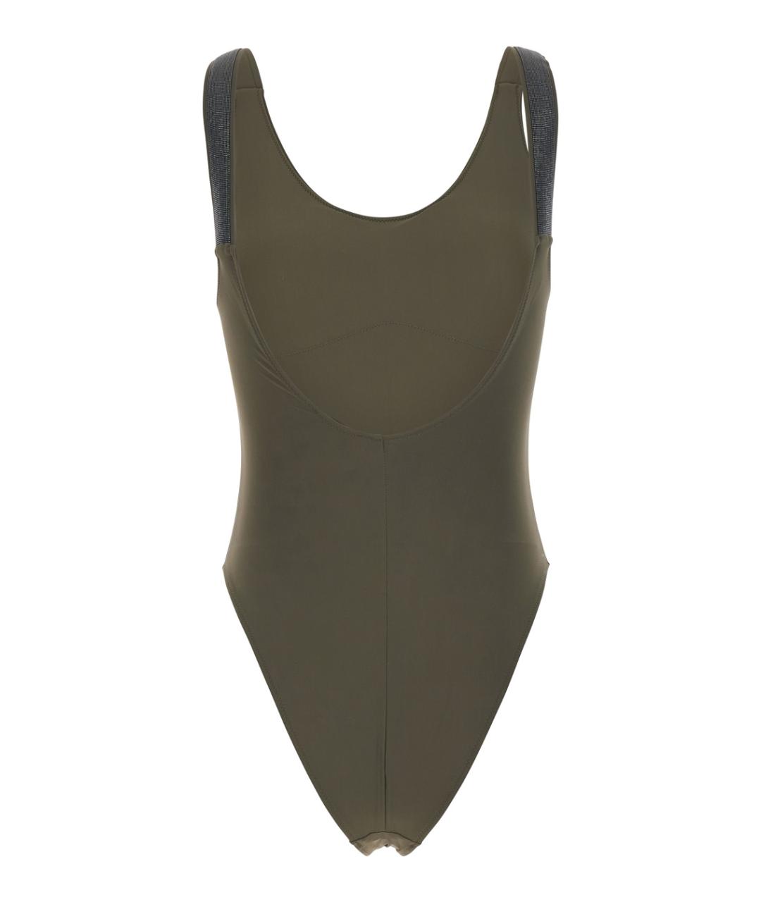 BRUNELLO CUCINELLI Зеленый купальник, фото 2