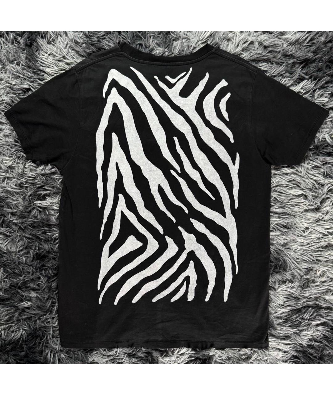 SAINT LAURENT Черная хлопковая футболка, фото 2