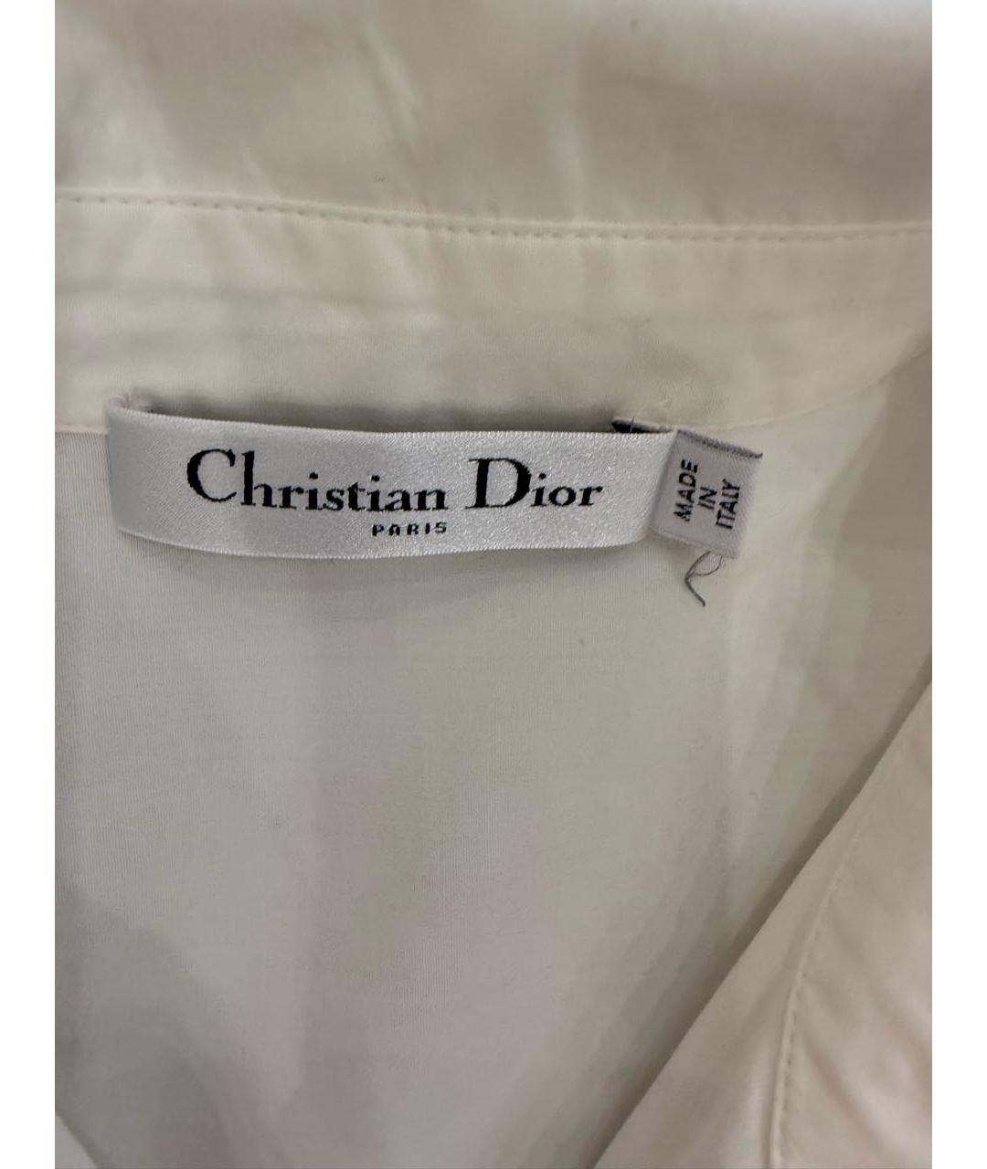 CHRISTIAN DIOR Белый хлопковый сарафан, фото 4