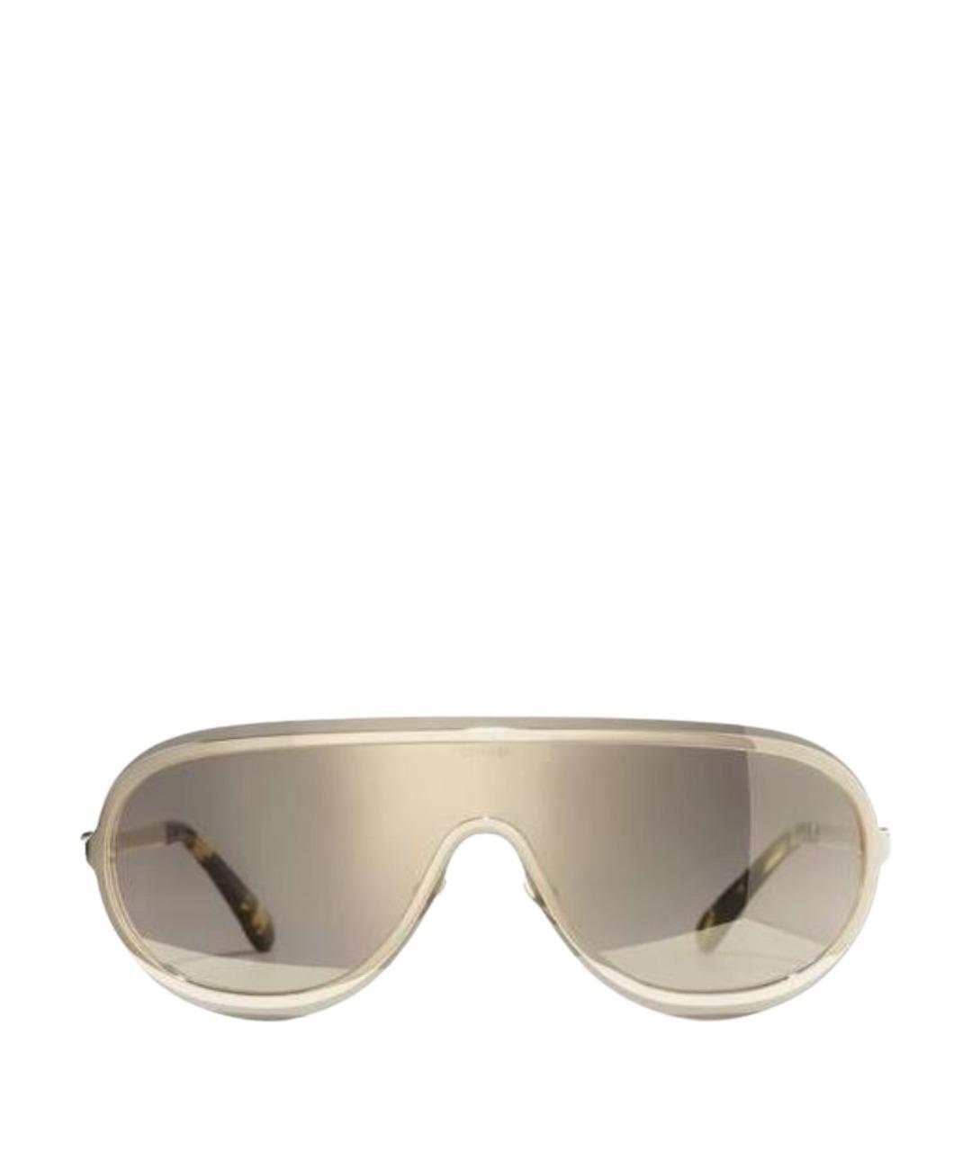 CHANEL Золотые солнцезащитные очки, фото 1