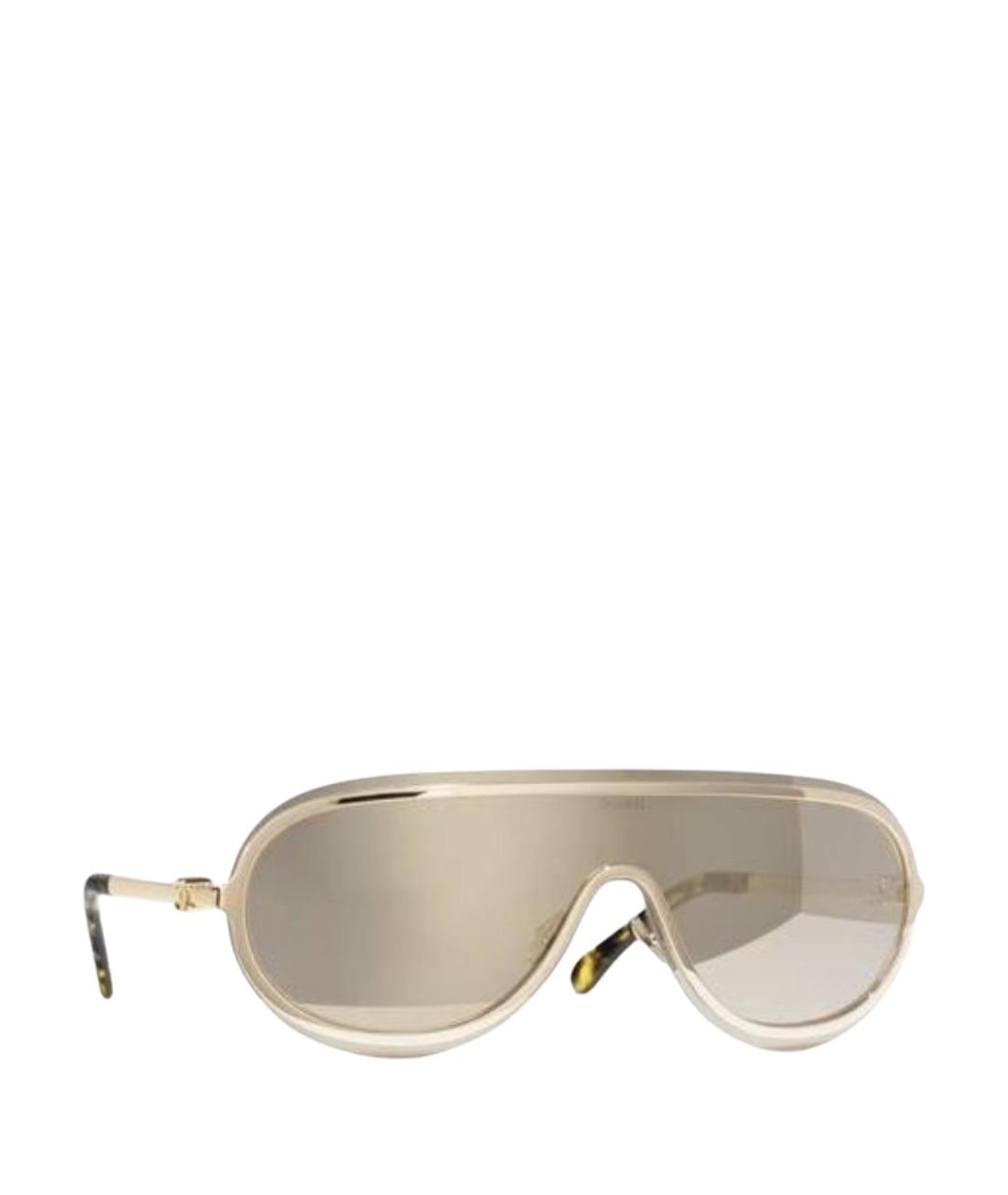 CHANEL Золотые солнцезащитные очки, фото 2