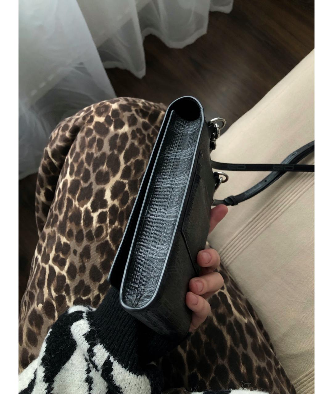 BALENCIAGA Черная кожаная сумка через плечо, фото 3